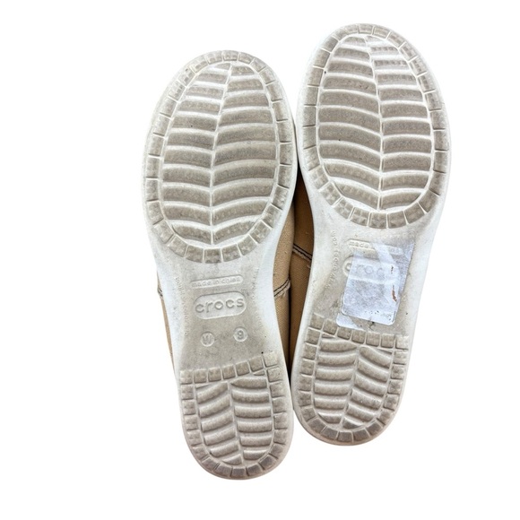 EUC CROCS x Disney Women’s Melbourne Distressed Canvas Mickey Mouse Loafers Sz 9 - Picture 7 of 8